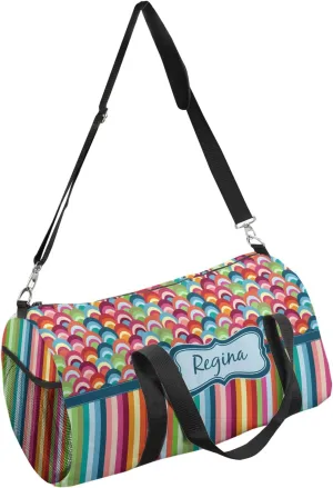 YouCustomizeIt Personalized Retro Scales & Stripes Duffel Bag