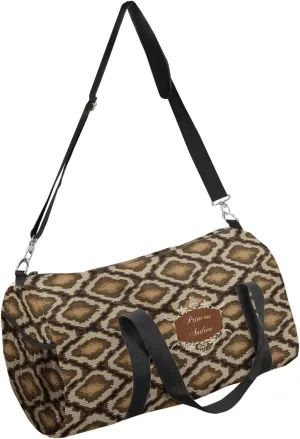 YouCustomizeIt Personalized Snake Skin Duffel Bag