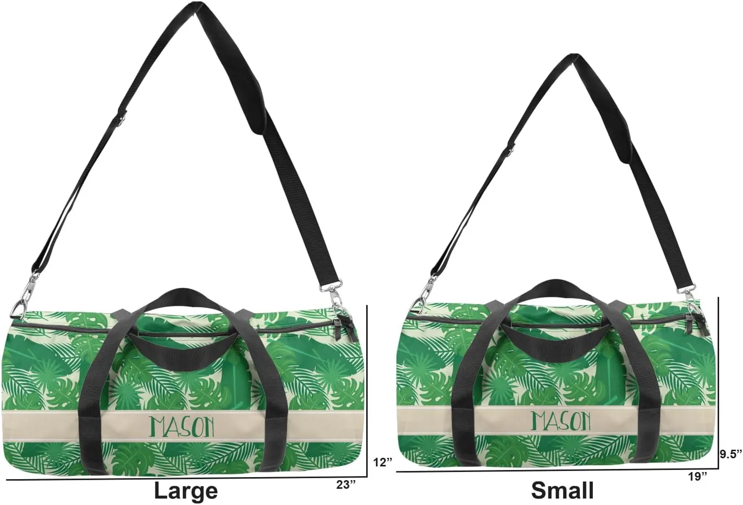 YouCustomizeIt Personalized Tropical Leaves #2 Duffel Bag