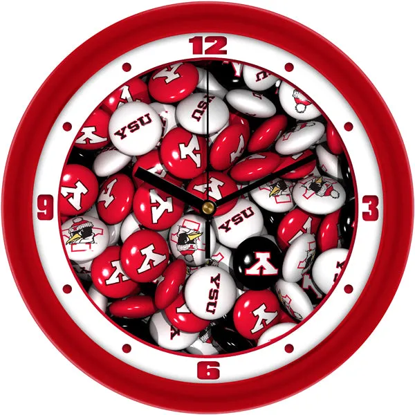 Youngstown State Wall Clock - Candy