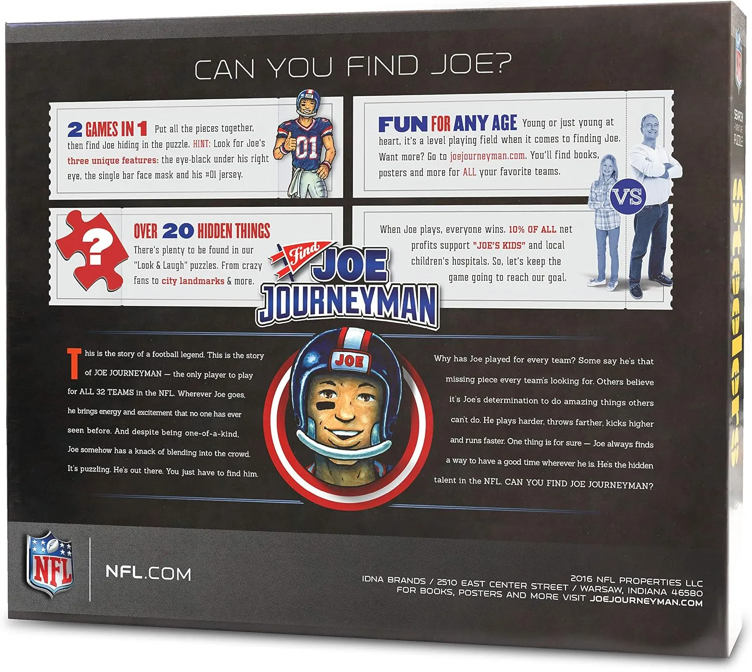 YouTheFan NFL Joe Journeyman 18'' x 24'' 500-Piece Team Puzzle