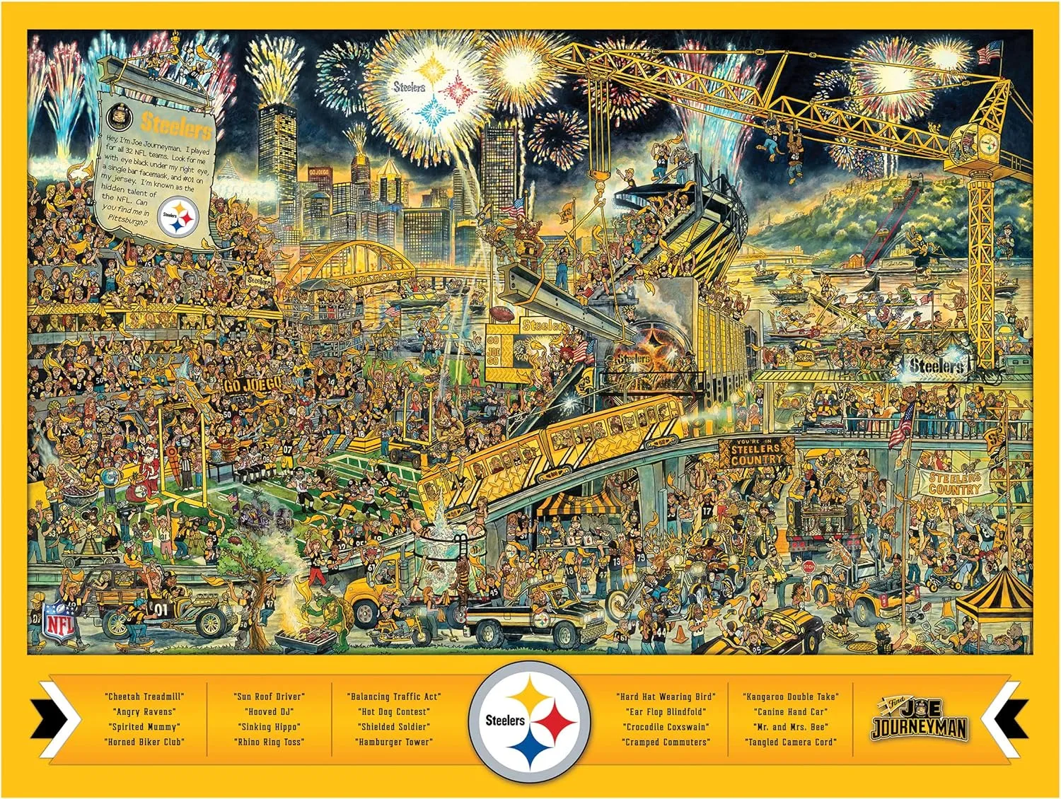 YouTheFan NFL Joe Journeyman 18'' x 24'' 500-Piece Team Puzzle