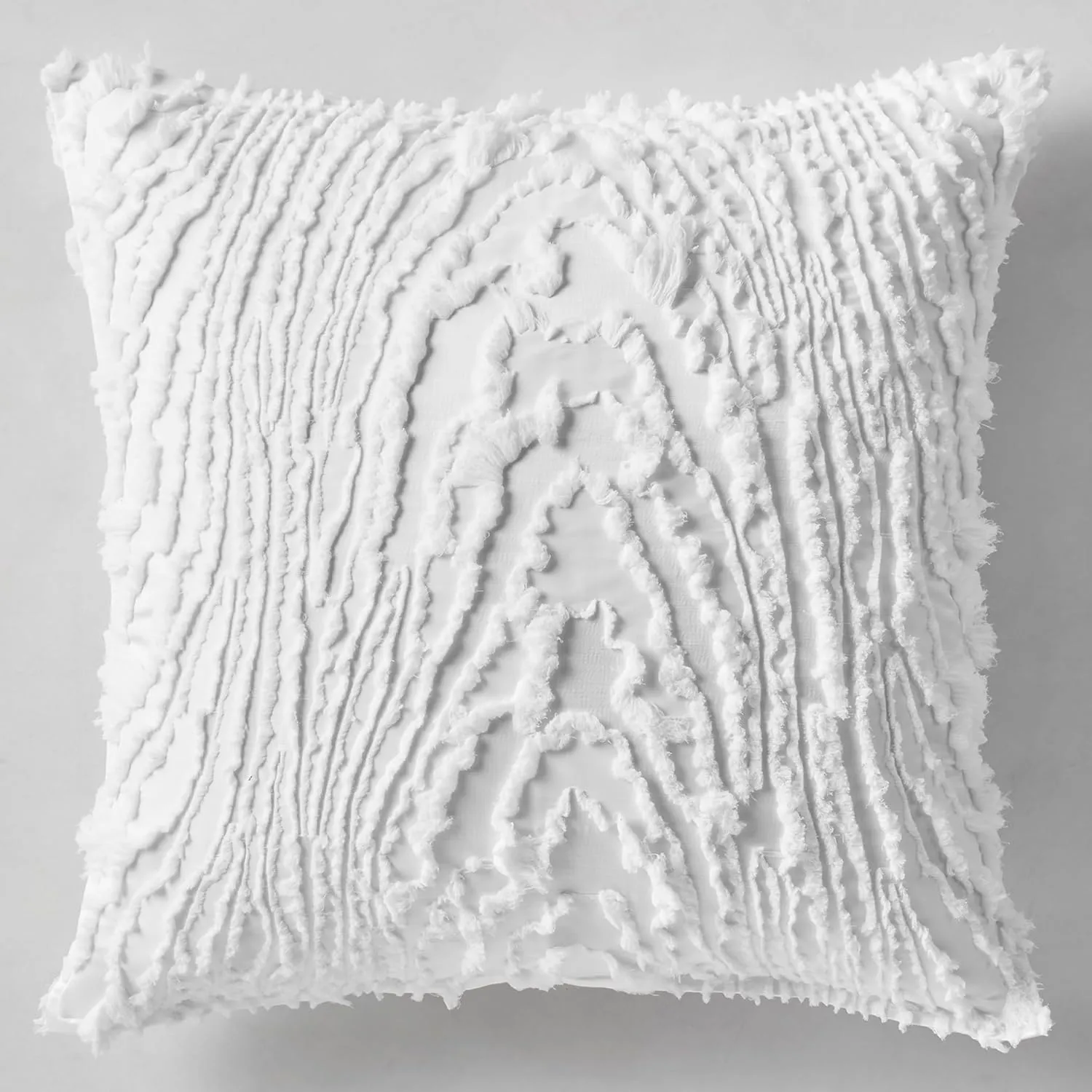 Z Gallerie Azalea Bedding Set – Elegant Textured Duvet Cover with Floral Design, Soft & Breathable Fabric, Luxurious Pearl White Comforter Set for Bedroom Décor (Queen/King)