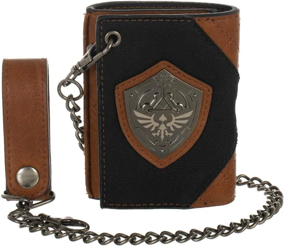 Zelda Video Game Hylian Shield PU and Canvas Wallet