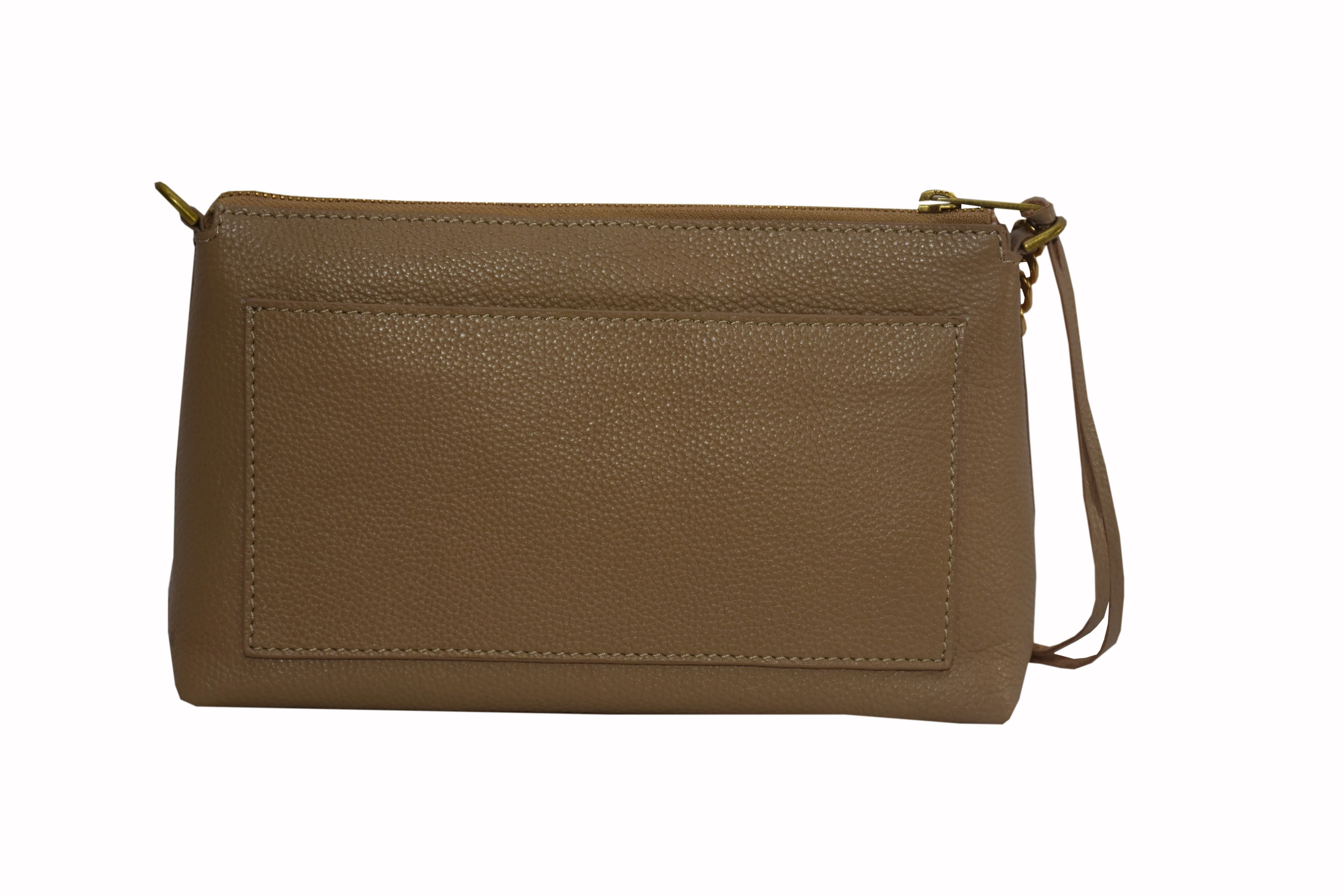 Zip Crossbody With Chain Detail