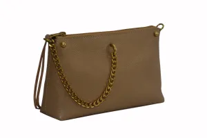 Zip Crossbody With Chain Detail