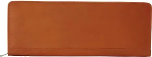 Zippered Tie Case with Snaps, Saddle, One Size