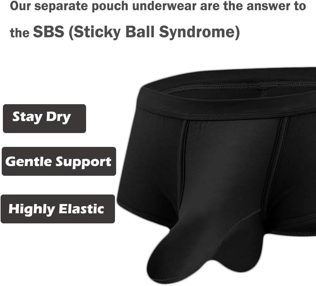 ZONBAILON Men's Bulge Enhancing Brief Dual Pouch Underwear Breathable Bikini’s Boxer Modal Trunk